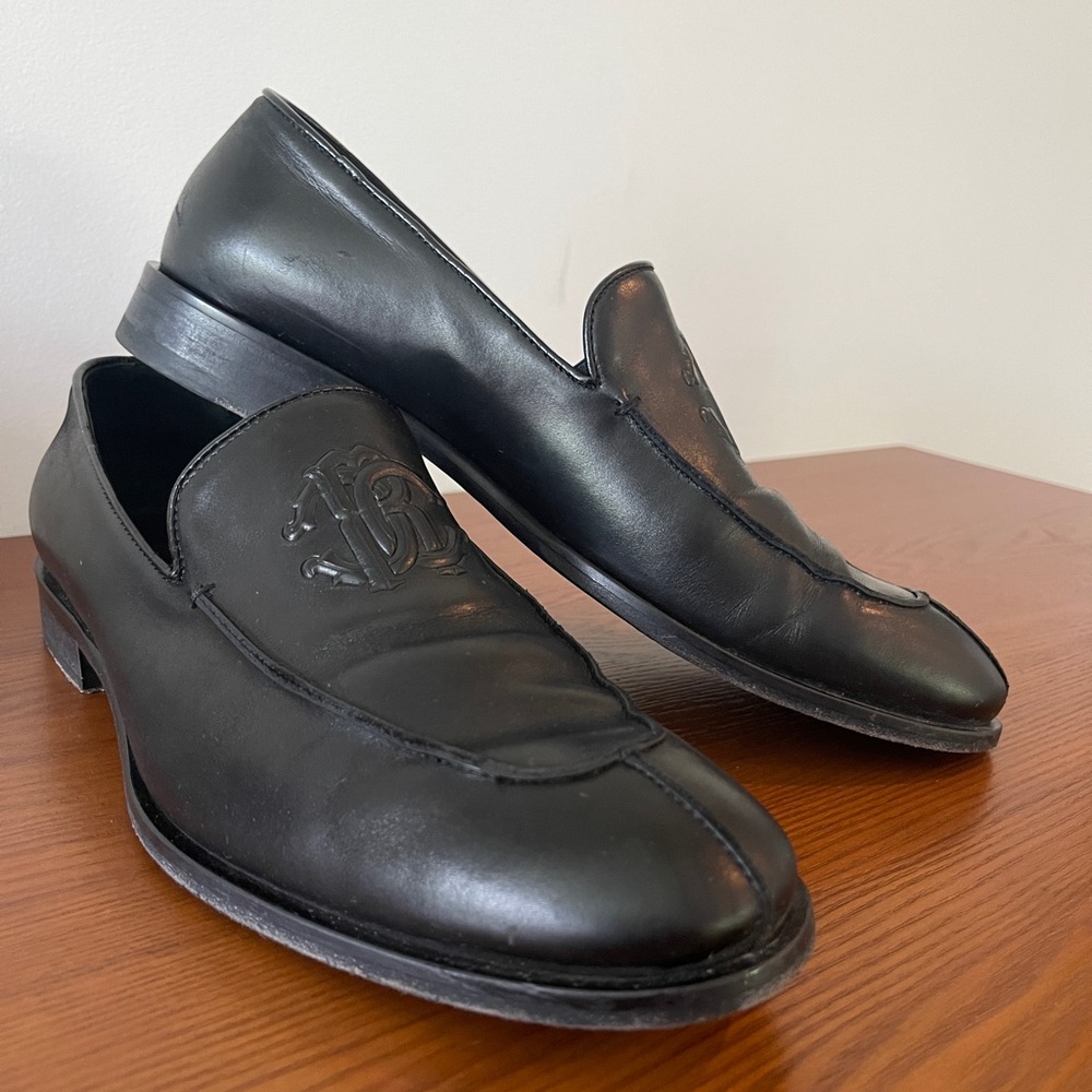 Roberto Cavalli men black loafers